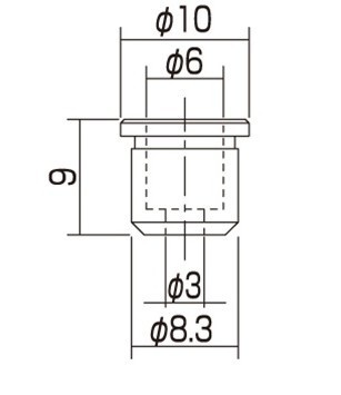 String ferrules gold set/6
