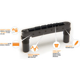 GraphTech PS-8843-GO Resomax NV2 4mm Tune-O-Matic bridge gold