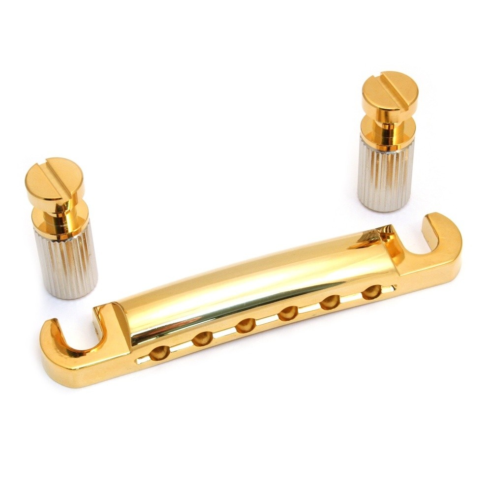 LP stop tailpiece USA w/studs gold