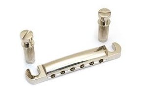 LP stop tailpiece USA w/studs nickel