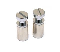 Les Paul Stop Tailpiece Studs USA set/2 chrome