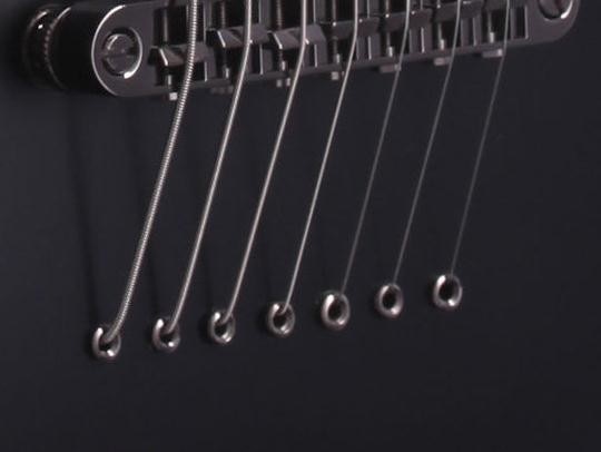 String Thru ferrules 4mm black set/6