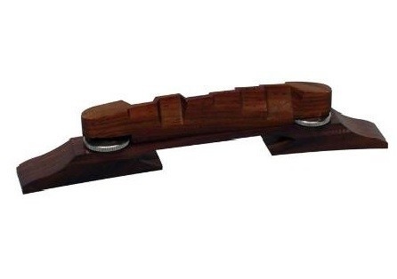 Arch Top Compensated Guitar Bridge rosewood