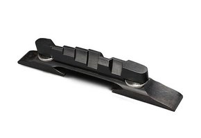 Arch Top Compensated Guitar Bridge ebony