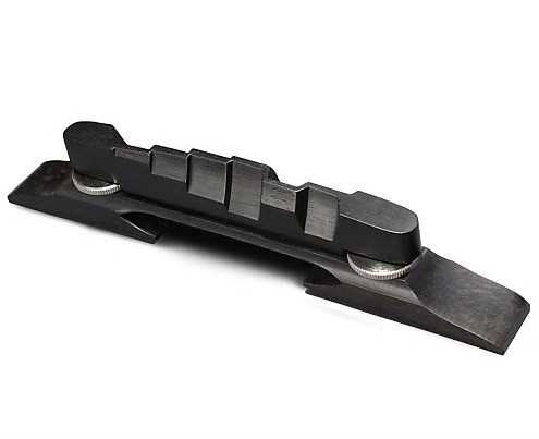 Arch Top Compensated Guitar Bridge ebony