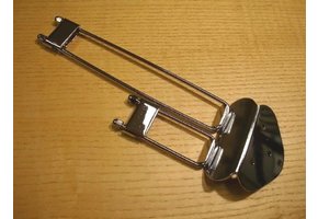 Split trapeze tailpiece chrome
