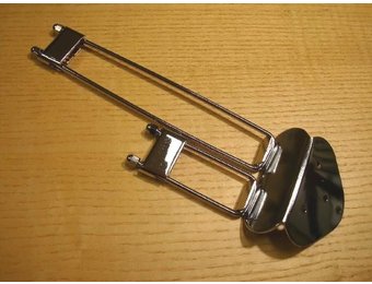 Split trapeze tailpiece chrome
