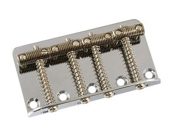 Vintage Style bass bridge with threaded rod saddles