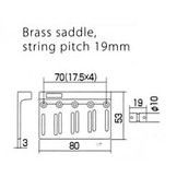 Gotoh 201 bass bridge gold