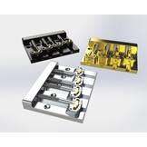 Hipshot 5K400 KickAss bass bridge chrome