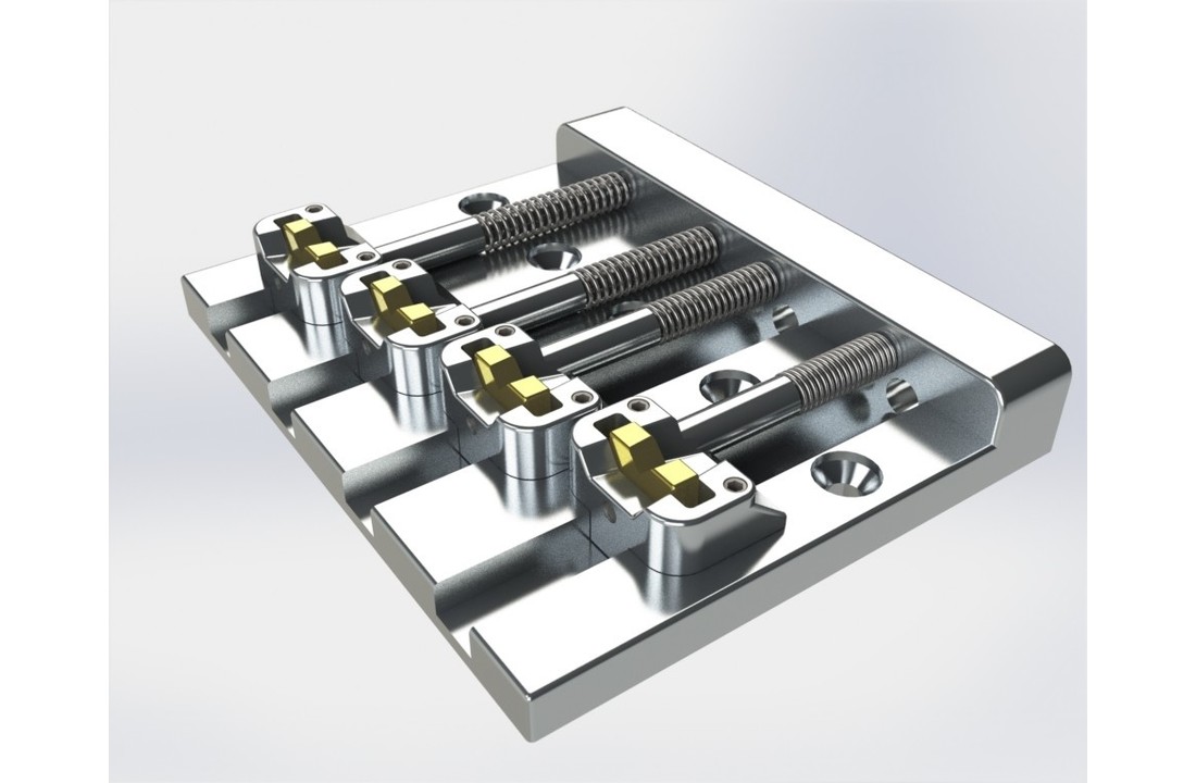 Hipshot 5K400 KickAss bass bridge chrome