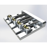 Hipshot 5K400 KickAss bass bridge chrome