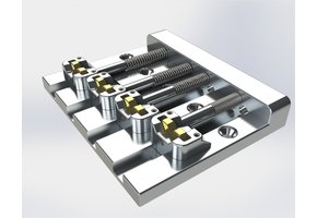 Hipshot 5K400 KickAss bass bridge chrome