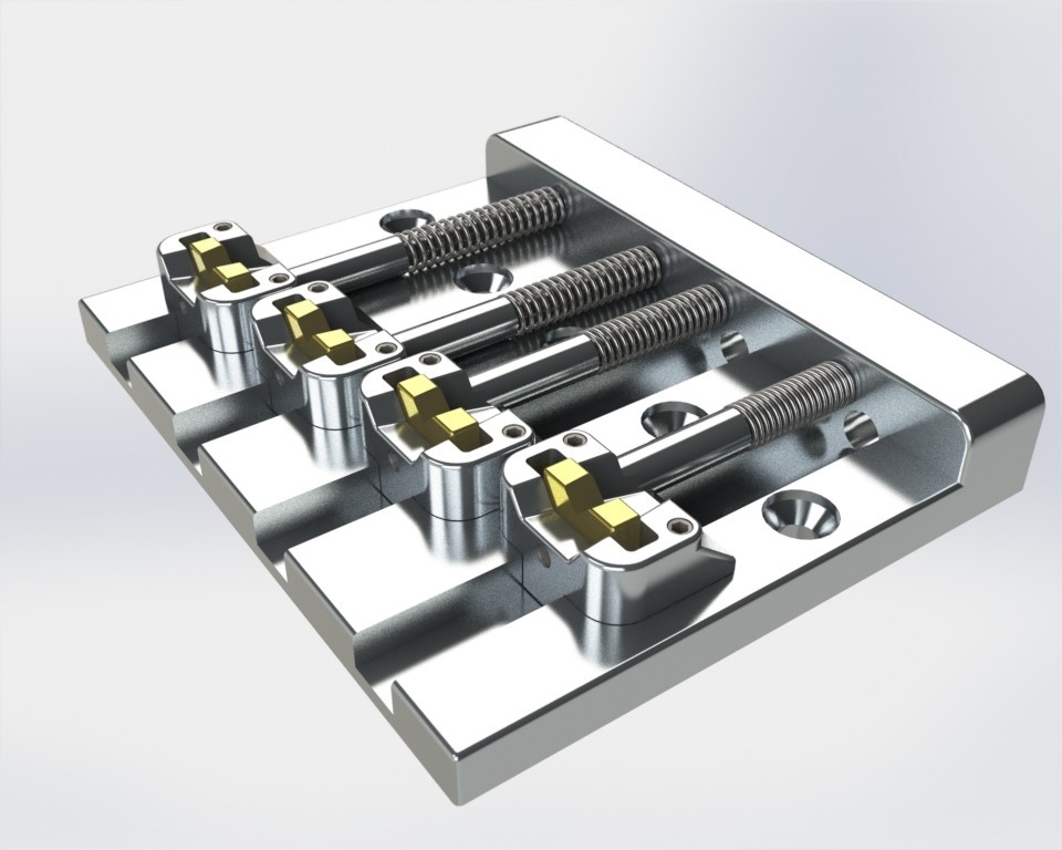 Hipshot 5K400 KickAss bass bridge chrome