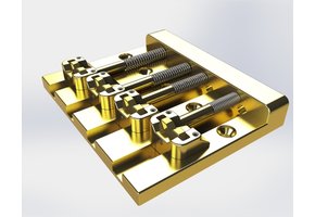 Hipshot 5K400 KickAss bass bridge gold