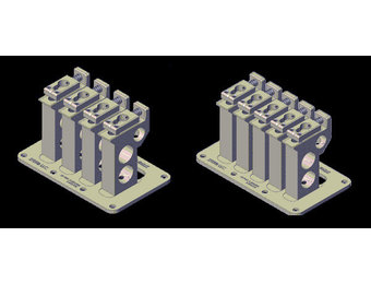 2TEK Bass bridge 5-string smal