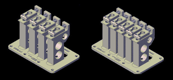 2TEK Bass bridge 5-string narrow