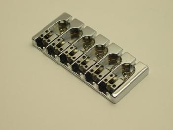 Hipshot 5A600B A-Style 3D 6-string bass bridge chrome