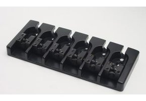 Hipshot 5A600B A-Style 3D 6-string bass bridge black