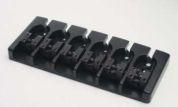 Hipshot 5A600B A-Style 3D 6-string bass bridge black