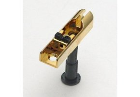 Hipshot 5A100 Triple Lock down individual string bass bridge gold