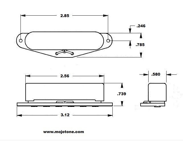 Mojotone Classic Tele pickup set