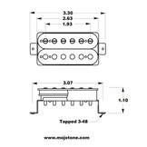 Mojotone 59 Clone Humbucker Pickup set nickel