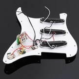 GTR Strat loaded prewired pickguard white