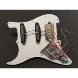 GTR Strat HSS loaded prewired pickguard pearl white