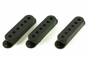 Stratocaster pickup covers black set/3