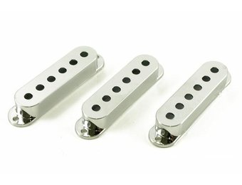 Stratocaster pickup covers chrome set/3