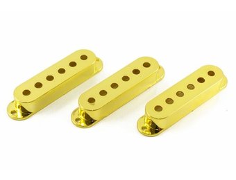 Stratocaster pickup covers gold set/3