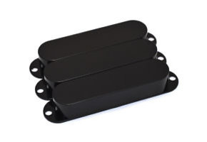 Strat gesloten pickup cover zwart set/3