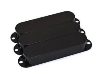 Strat gesloten pickup cover zwart set/3
