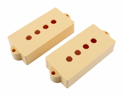 Precision Bass pickup cover set cream