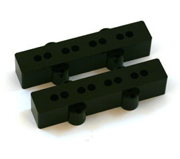 Jazz Bass pickup covers black set/2