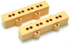 Jazz Bass pickup covers cream set/2