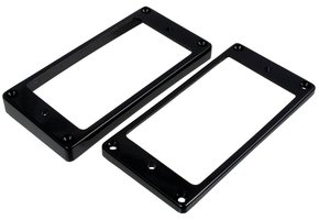 Humbucker rings slanted flat/High+Low set black