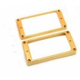 Humbucker rings slanted flat/High+Low set gold