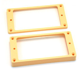 Humbucker rings LP curved cream set/2