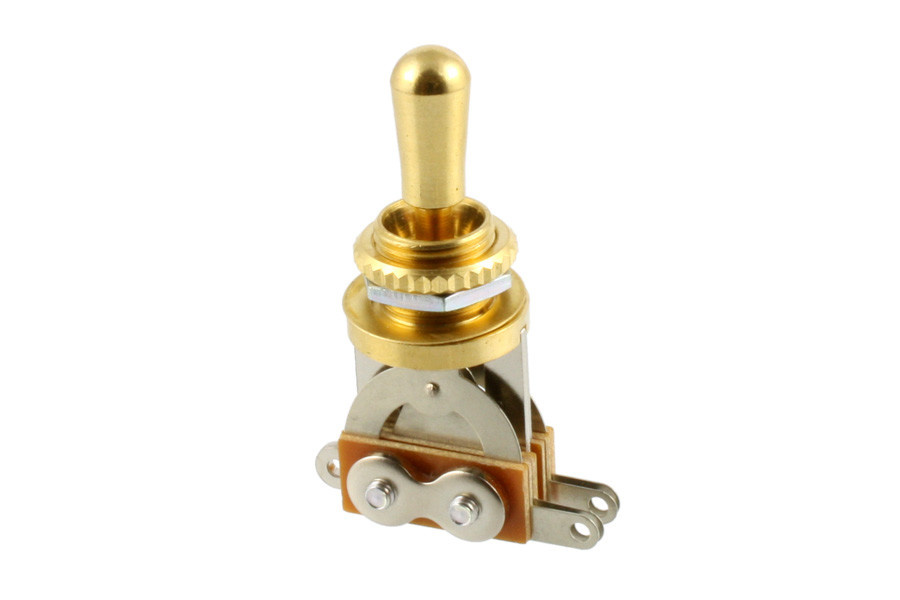 Short straight Les Paul toggle switch gold