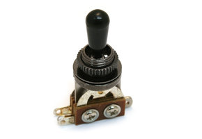 Short straight Les Paul toggle switch black