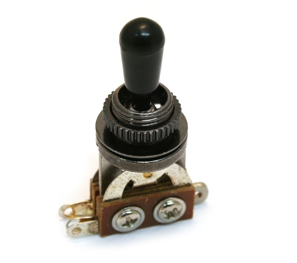 Short straight Les Paul toggle switch black
