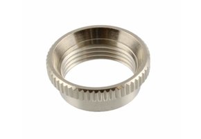 Deep thread nut for Switchcraft toggle switch nickel