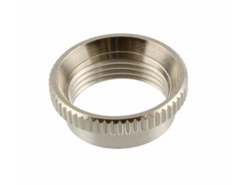 Deep thread nut for Switchcraft toggle switch nickel