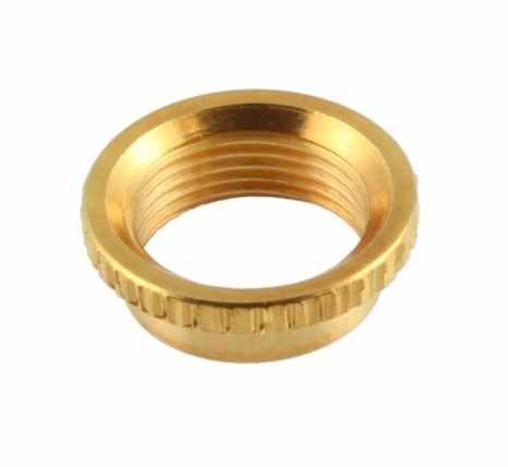 Deep thread nut for Switchcraft toggle switch gold