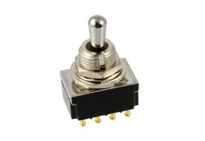 4-Pole toggle switch chrome