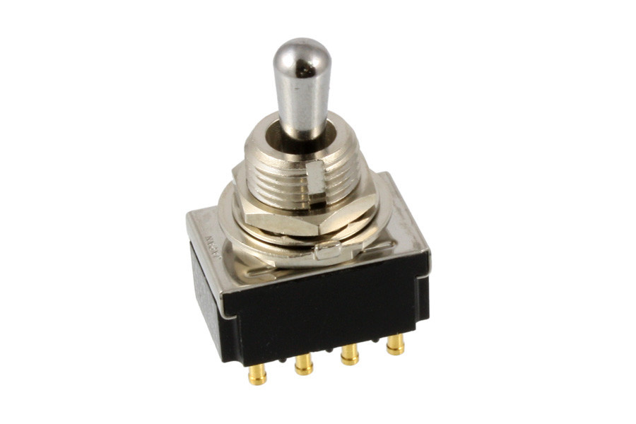 4-Pole toggle switch chrome