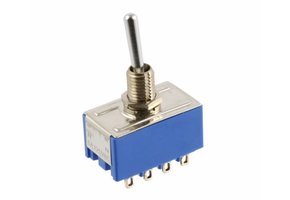 Mini switch round tip 4pole on-on