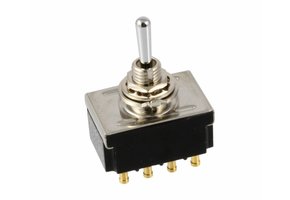 Mini switch round tip 4pole on-on-on